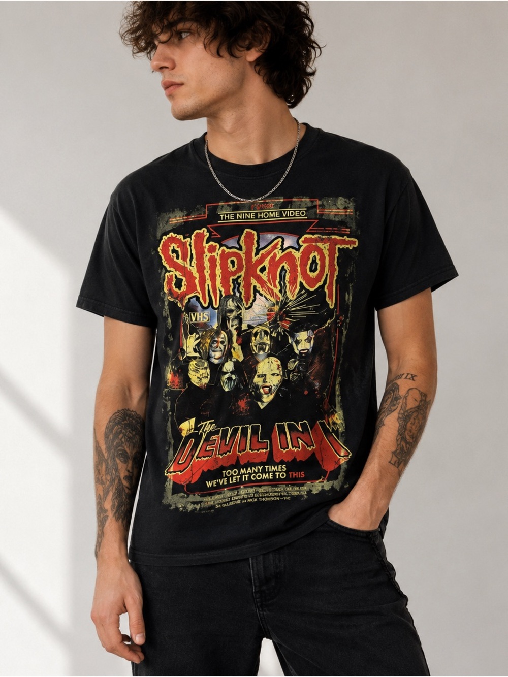 Slipknot The Devil In I Shirt Mens M Black Graphic Band Tee Official Heavy Metal